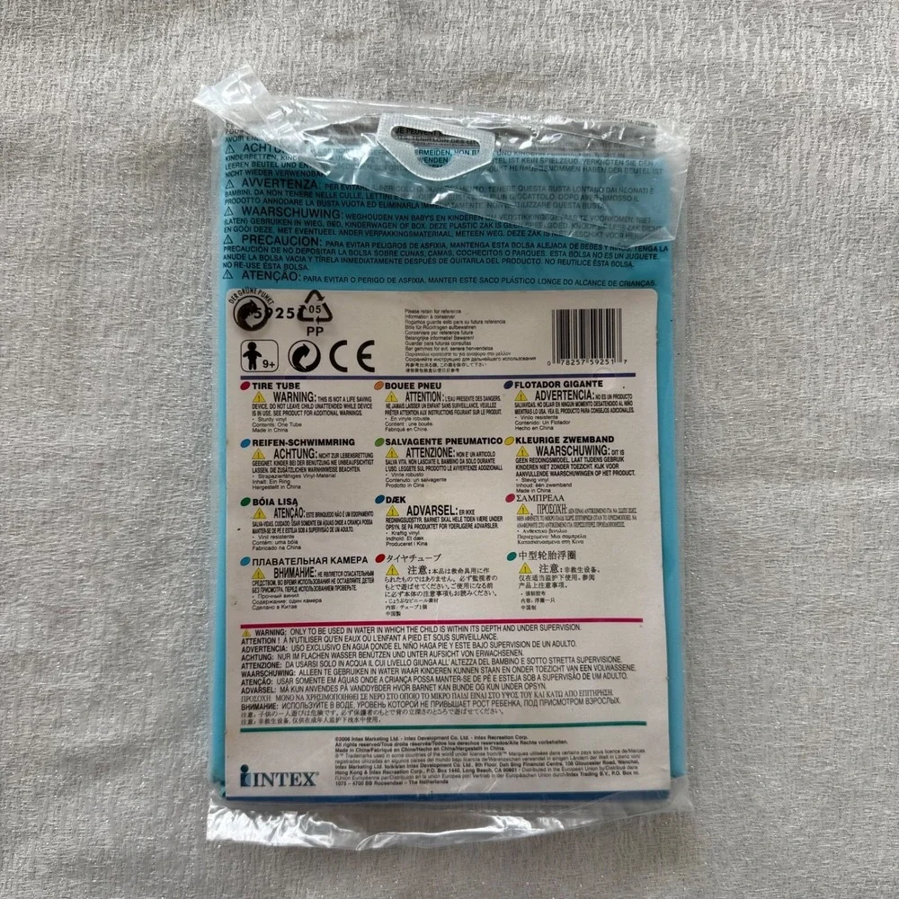 Intex Pool Float Lot 10 Inflatable Rings + Mat Summer Pool Set - Picture 6 of 16